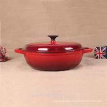 soup pot cast iron oval enamel colored casserole hot sale